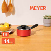 MEYER Bauhaus Induction หม้อมีด้ามจับ หม้ออุ่นนม ขนาด 14 ซม./0.9 ลิตร พร้อมฝา Milk pan (14200-TE12)