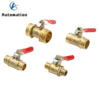 Pneumatic Valve 1/8" 1/4 3/8 1/2 BSP Male Thread Mini Ball Valve Brass Connector Joint Copper Coupler Adapter Water  air  Valves