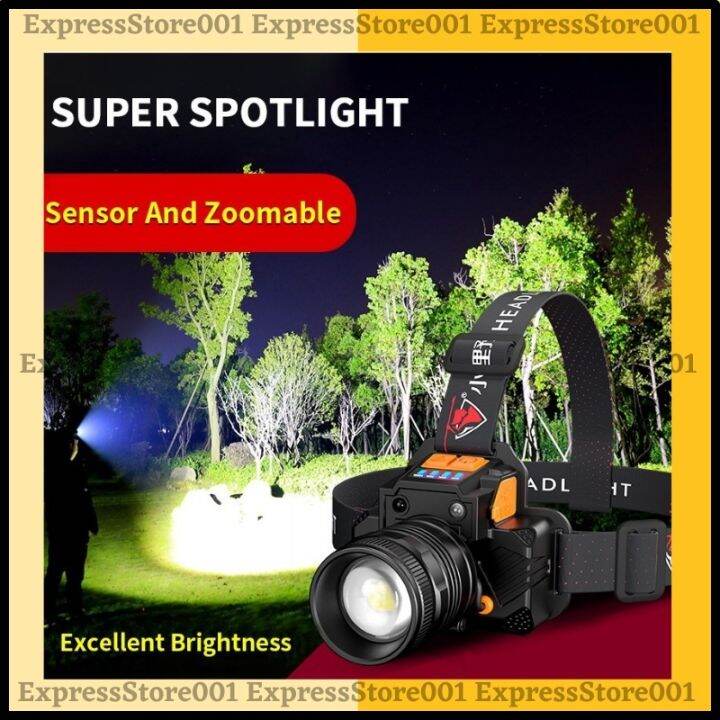 New ! Multifunction Headlamp Flashlight Glare T8 Zoom Headlight