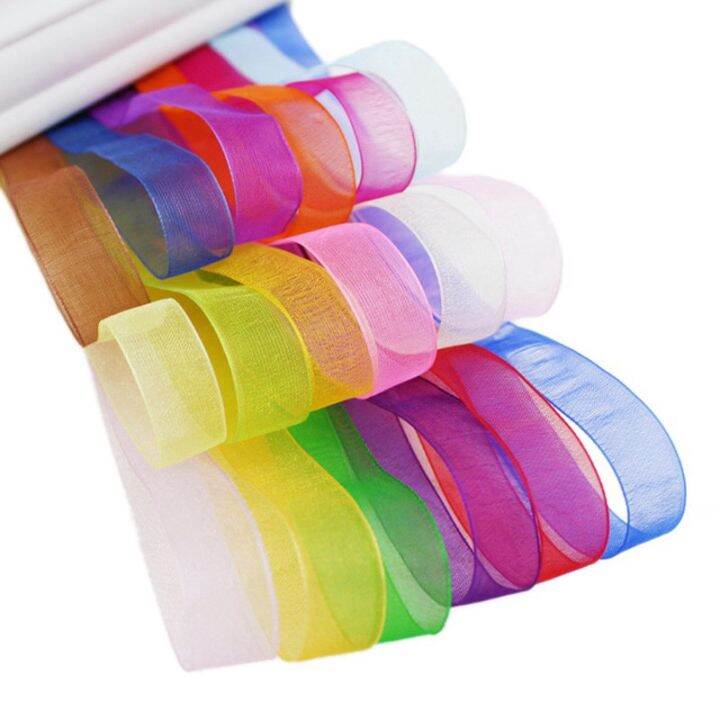 50 yards/roll) 12mm organza ribbons wholesale gift wrapping ...