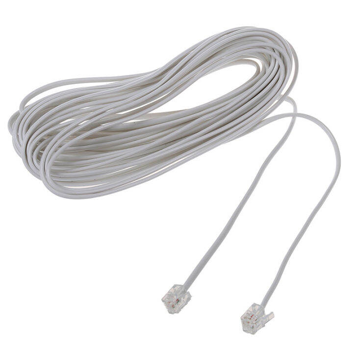 9m-30ft-rj11-6p2c-modular-telephone-phone-cables-wire-white