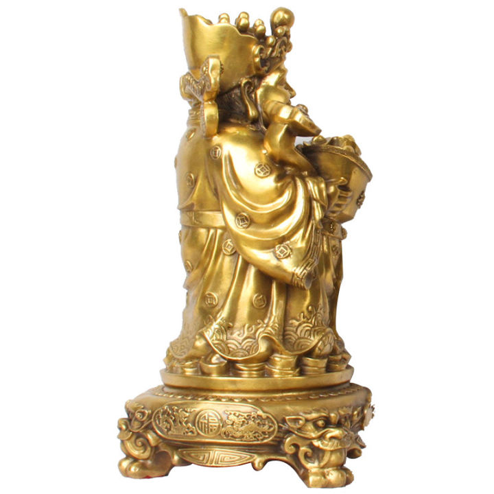authentic-quality-ทองแดงบริสุทธิ์ทองแดงบริสุทธิ์เครื่องประดับ-ruyi-เทพเจ้าแห่งความมั่งคั่งพระพุทธรูปทิเบต