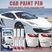 【CW】3 Pieces Car Touch Up Paint Pen Black/White Waterproof Auto Scratch Remover Pen Automobile Paint Scratch Repair Car Grooming