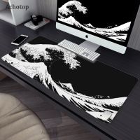Black Art Great Waves Gaming Computer Mouse Pad Large Mouse Mat Big Desk Mat 800x300mm Non-Slip Rubber mousepad For Laptop Game