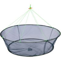 1M Open Type Folding Fishing Net Moving Net Hand Throwing Net Fishing Supplies