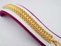 Mens Classic 22K 23K 24K Thai Yellow Gold Plated Bracelet 7.5 inch Jewelry 4 Baht