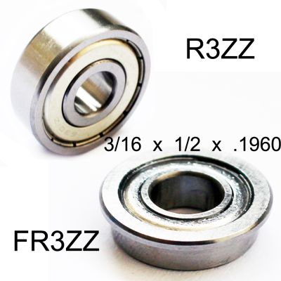 【LZ】✧❍☽  4PCS Polegada Flange Radial FR3ZZ R3ZZ 4.762x12.7x4.978 4.762x12.7x4.978Mm Escudo Metálico 3/16x1/2x.1960 Rolamento De Esferas