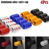 4PCS Aluminum Alloy Car Wheel Tire Valve Caps Tyre Rim Stem Covers Airdust Waterproof For Automobiles Motorcycles Trucks BikesAdhesives Tape