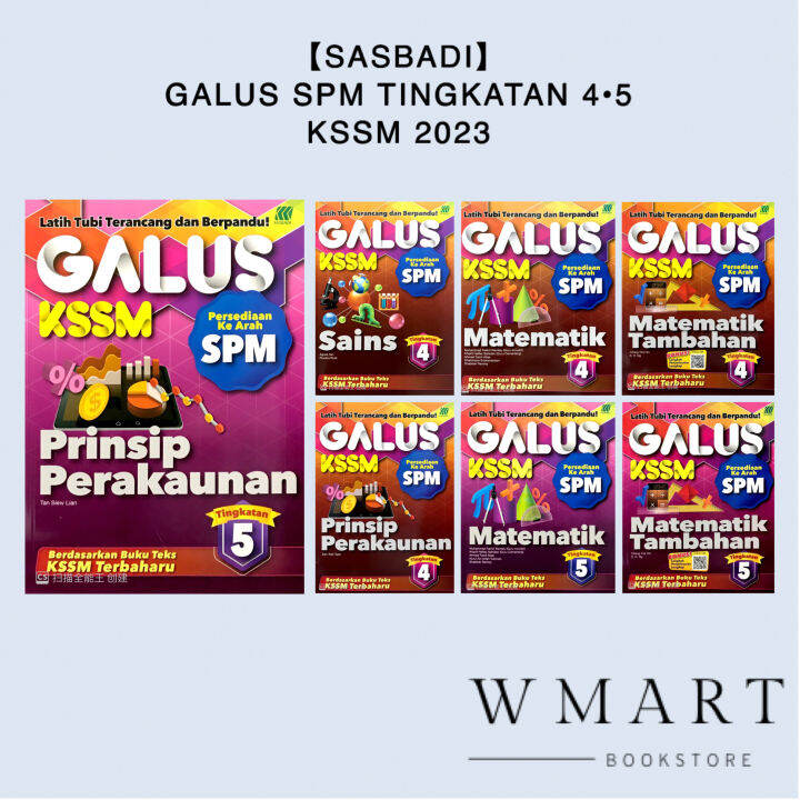 【Sasbadi】Galus SPM Tingkatan 4.5 KSSM 2023 — Buku Latihan SPM  Lazada