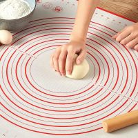 【YF】 Kneading Dough Mat Silicone Baking Pizza Cake Pastry Pad Non-stick Kitchen Cooking Grill Gadgets Bakeware 30X40CM