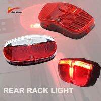 Red Rear Rack Light for Bicycle LED Bike Lamp Cycling Tail Light Rear for Cargo Rack Flashlight Safety Reflectors Accessories