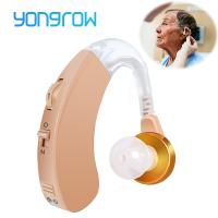 ┅ Yongrow Hearing Aids Sound Amplifier Hearing Aid for the Deafness Behind Ear Adjustable Amplifier Audifonos Speaker Amplified