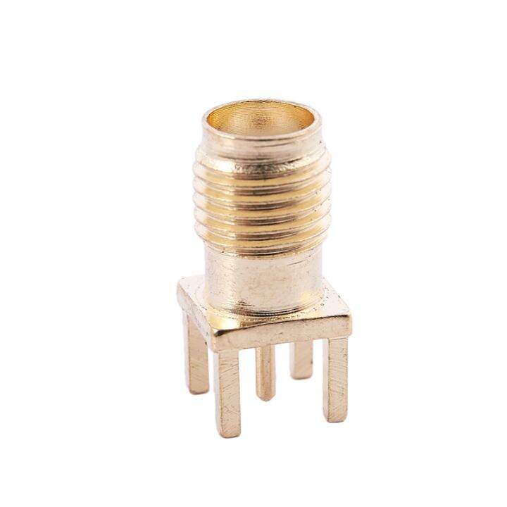 10x-sma-female-jack-solder-pcb-mount-straight-rf-connector-gold