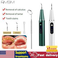 ZZOOI Electric Ultrasonic Tooth Cleaner Teeth Tartar Remover Plaque Stains Cleaner Removal Teeth Whitening Portabl