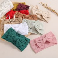 【YD】 Baby Hat Headband Soft Elastic Cotton Color Kids Cap Bonnet Knit Hats Hairband Accessories