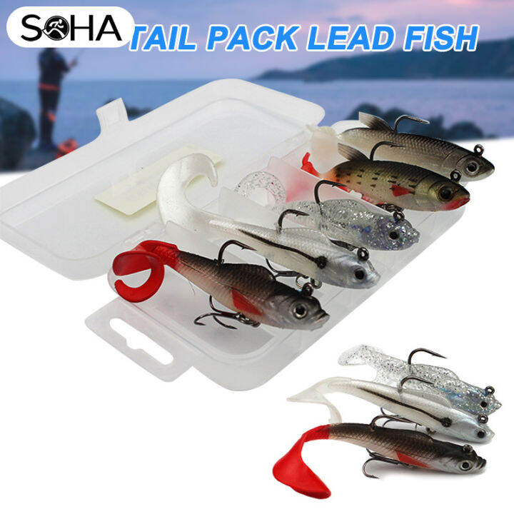 SDHA Fishing Plug Lures Set Bait Hard Fishing Gear with Treble Hooks