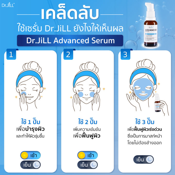ส่งฟรี-dr-jill-advanced-เซรั่มสูตรใหม่-30-ml-ครีมกันแดด-ดร-จิล-jilsun-perfect-cover-spf50-pa-20-ml