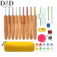 ▲ 30Pcs/Set Bamboo Wooden Handle Small Size Crochet Hook Set Yarn Weave Knitting Needles Smooth Weave Craft Tool Ergonomic 2-6mm