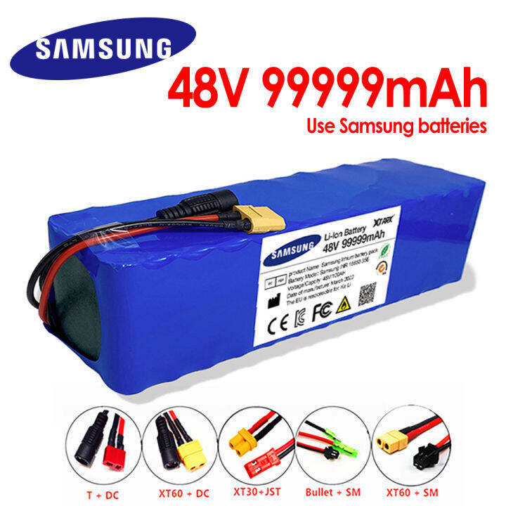 High Capacity 48v 100ah 1000w 13s3p 99999mah Li Ion Battery 546v Li