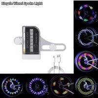 HOT★14 RGB LED Neon จักรยานล้อ Spoke Light กันน้ำ Mountain Bike สีไฟเตือนความปลอดภัยโคมไฟจักรยาน Access