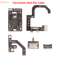 ?CC 1เซ็ตสายเคเบิลงอได้ TYPE-C ทรานเฟอร์สำหรับสวิตช์ Oled Port อะไหล่สายเคเบิลคอนโซลเกม