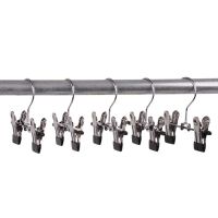 【2023】6Pcs Adjustable Stainless Steel Shoe Rack Pants Folder Boot Hanger Holder Portable Travel laundry Hook Hanging Clothes Sock Clip 【hot】