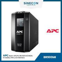 APC(เอพีซี) เครื่องสำรองไฟ รุ่น BR900MI | Back UPS Pro BR, 6 Outlets, AVR, LCD Interface (900VA/540W)