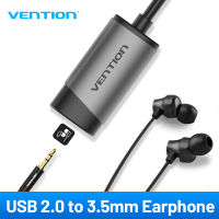 【COD】Vention การ์ดเสียงภายนอก USB USB to AUX แจ็คอะแดปเตอร์หูฟัง 3.5 มม. การ์ดเสียงไมค์ 5.1 ฟรีไดรฟ์สำหรับคอมพิวเตอร์แล็ปท็อปพีซีอะแดปเตอร์เสียง usb