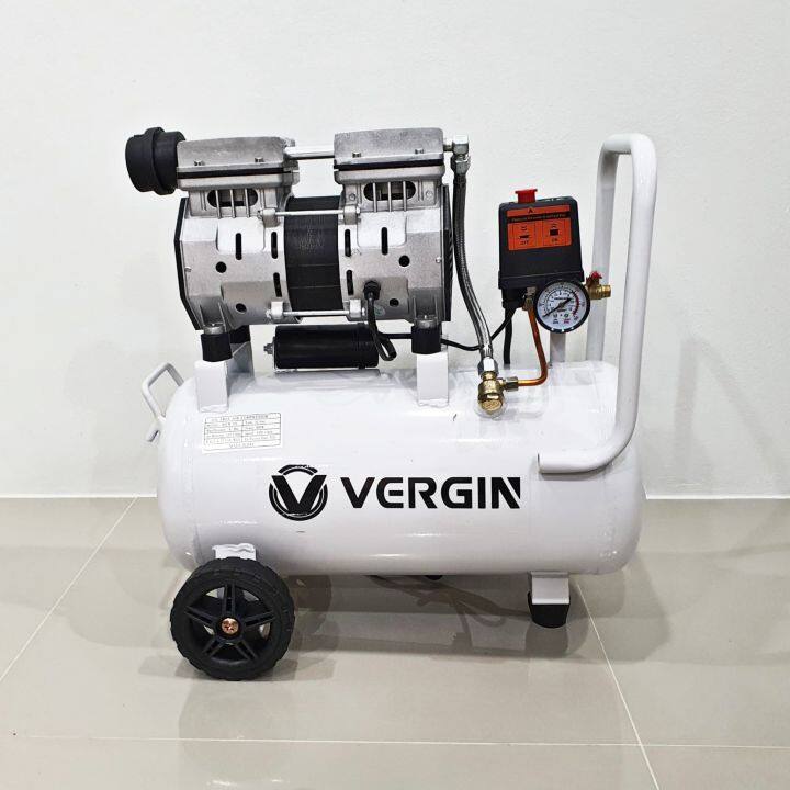 vergin-ปั้มลมออยล์ฟรี-ปั้มลม-30-ลิตร-800w-สามารถเลือกได้หลายเซท-ปั๊มลม-ปั้มลมขนาดเล็ก-oil-free-ปั้มลมไฟฟ้า-ถังลม-ปั๊มลมเสียงเงียบ-air-compressor