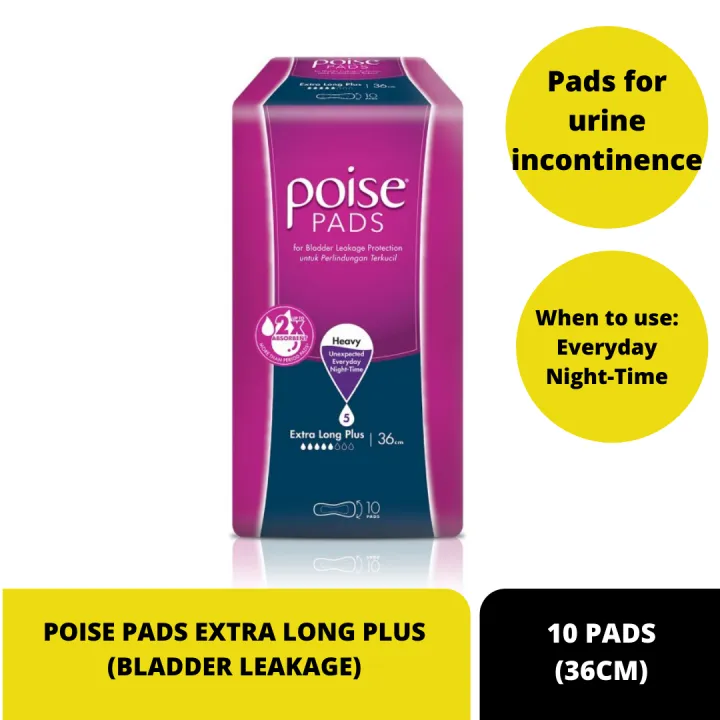 Poise Pads Extra Long Plus Non Wing Incontinence/Adult Diapers (36cm ...