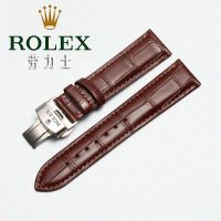 2023 new for Rolex strap is suitable for mens leather log Cellini Daytona black water ghost oyster watch chain 19 20 21