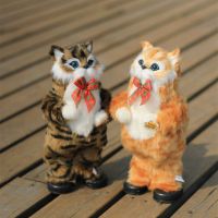 Dancing Cat Electric Plush Toys Wriggle Singing Simulation Cat Plush Doll Animal Music Robot Children Toy Funny Kids Gift