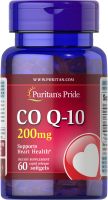 [เข้มข้น] Puritan Co Q-10 คิวเท็น 200mg 60capsules พูริแทน