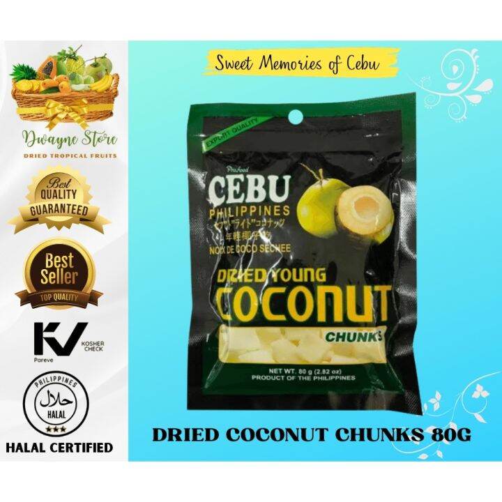 Cebu Brand Dried Young Coconut Chunks 80g Lazada PH