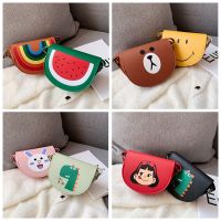 Cute Baby Girls Boys Animals Flower Cartoon Print Cross-body Bags Kids Mini Shoulder Bags