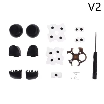 Set Rubber Conductive Adhesive Button Pad Keypads Replacement Parts For Ps5  V1 V2 Controller Gamepad Durable Accessories