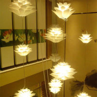 Lotus PP Living Room Bedroom White Ceiling Restaurant Room Decoration Cafe Bar Chandelier Pendant Lampshade DIY Club