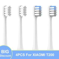 4pcs for XIAOMI T200 Replacment Brush Heads Sonic Electric Toothbrush Soft DuPont Bristle Suitable Nozzles Vacuum Packaging