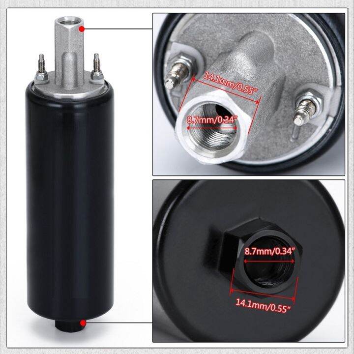 Black Universal High Flow And Fuel Pump GSL392 Pressure External Inline ...