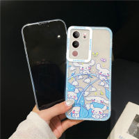 KOSLAM เคสโทรศัพท์โปร่งใสดอกไม้สุดน่ารักสำหรับ VIVO V29 5G V29e V29 Pro 5G V27e V27 5G V27 Pro 5G V25 Pro 5G V23e 5G V23 5G V21 5G V21e V20 SE V20 Pro 2023ปลอกโทรศัพท์มือถือ TPU นิ่มสไตล์ใหม่ในสต็อก