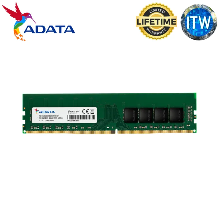 ITW | Adata Premier 8GB DDR4-3200Mhz 1.2V U-DIMM Memory Module (AD