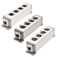 4 ช่อง 3 Pin XLR สายเคเบิลเครือข่ายชายหญิงถึง RJ45 Ethernet สำหรับไฟเสียงเวทีและสตูดิโอ