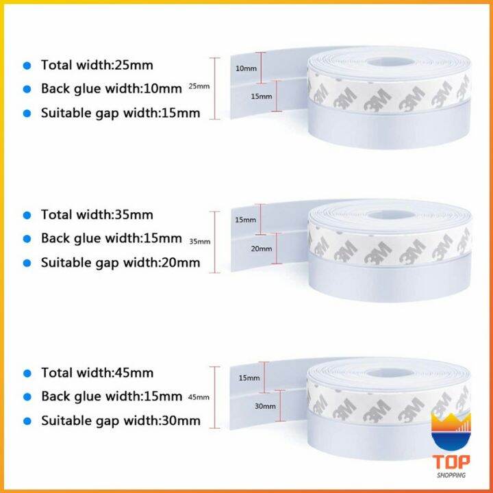 top-ซิลิโคนติดขอบประตู-กันฝุ่น-กันลมออกกันเเมลง-sealing-strip