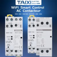 WCT AC Contactor 2P/4P 25A 63A 100A 220V 400V 50/60HZ Household Din Rail Modular 4NO 4NC 2NO 2NC 1NO With Wifi Control