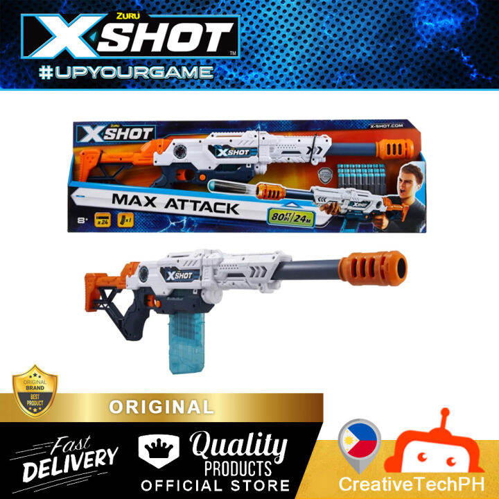 X-SHOT MAX ATTACK CLIP BLASTER 3694 (ORIGINAL) | Lazada PH