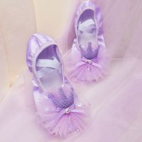 hot【DT】 Ballet Shoes Girls Dancing Soft Sole Training Claw