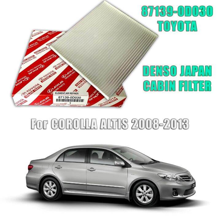 Denso Japan Cabin Filter TOYOTA Corolla Altis 20082013 (871390D030