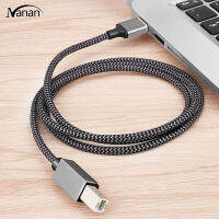 Nanan【พร้อมส่ง】Stock, สายปริ้นเตอร์ Usb 2.0พอร์ตสี่เหลี่ยมทนต่อการสึกหรอสายไนลอนถักเหมาะสำหรับธุรกิจบ้านสำนักงาน