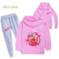 JOJO Siwa Baby Girl Kids Sets toddler winter jacket clothes Fashion Sport Suit shirt zipper coat My little girls Hooded clothing