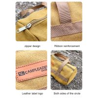 、‘】【； Ground Nail Bag Portable Tent Ground Nail Wind Rope Hammer Pouch Cylinder Canvas Large Capacity Handbag For Outdoor Picnic